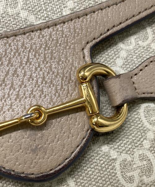 GUCCI（グッチ）GUCCI (グッチ) グッチ ホースビット 1955ミニバッグ ベージュの古着・服飾アイテム