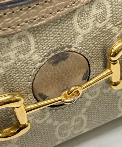 GUCCI（グッチ）GUCCI (グッチ) グッチ ホースビット 1955ミニバッグ ベージュの古着・服飾アイテム