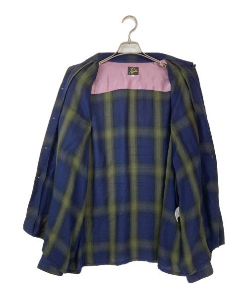 Needles（ニードルズ）Needles (ニードルズ) Classic Shirt - R/W Ombre Plaid Jq グリーン×ブルー サイズ:Lの古着・服飾アイテム