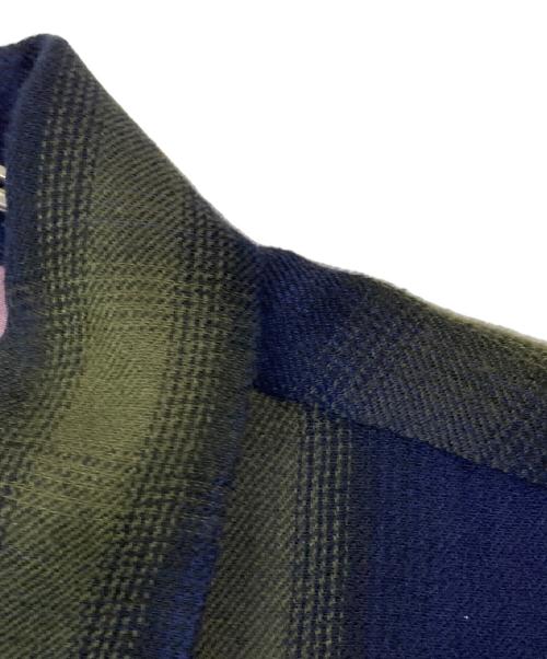Needles（ニードルズ）Needles (ニードルズ) Classic Shirt - R/W Ombre Plaid Jq グリーン×ブルー サイズ:Lの古着・服飾アイテム