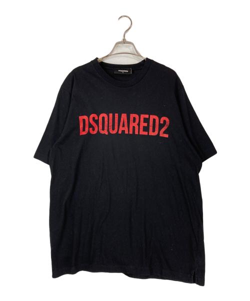 DSQUARED2（ディースクエアード）DSQUARED2 (ディースクエアード) Slouch T-Shirt ブラック サイズ:Sの古着・服飾アイテム