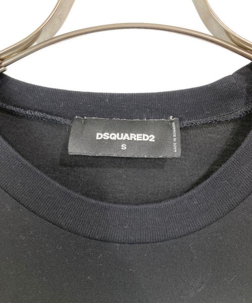 DSQUARED2（ディースクエアード）DSQUARED2 (ディースクエアード) Slouch T-Shirt ブラック サイズ:Sの古着・服飾アイテム