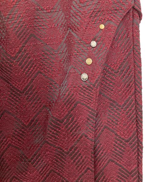 ANDERSSON BELL（アンダーソンベル）ANDERSSON BELL (アンダーソンベル) WAVE TRACK PANTS ワインレッド サイズ:48の古着・服飾アイテム