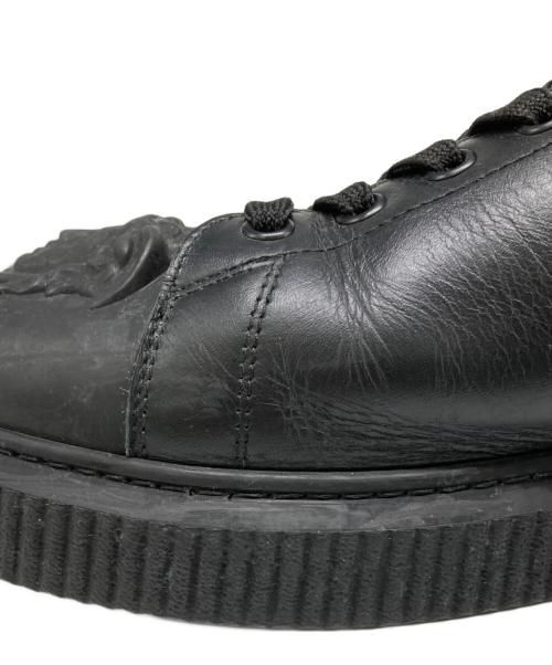 VERSACE（ヴェルサーチェ）VERSACE (ヴェルサーチェ) メデューサヘッドスニーカー ブラック サイズ:41の古着・服飾アイテム