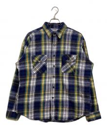 FIVE BROTHER（ファイブブラザー）の古着「70～80'sネルシャツ」｜ネイビー