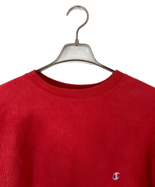 Champion REVERSE WEAVE（チャンピオン リバース ウィーブ）Champion REVERSE WEAVE (チャンピオン リバース ウィーブ) 90'sクルーネックスウェット レッド サイズ:Ⅿの古着・服飾アイテム