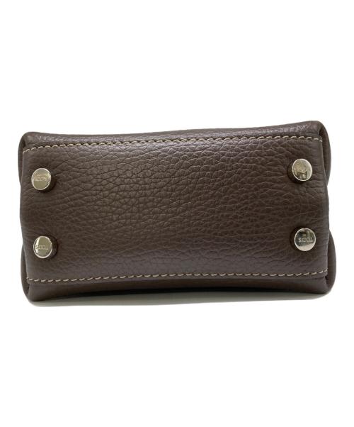 TOD'S（トッズ）TOD'S (トッズ) Ron Herman (ロンハーマン) 2WAYレザーバッグマイクロ ブラウンの古着・服飾アイテム