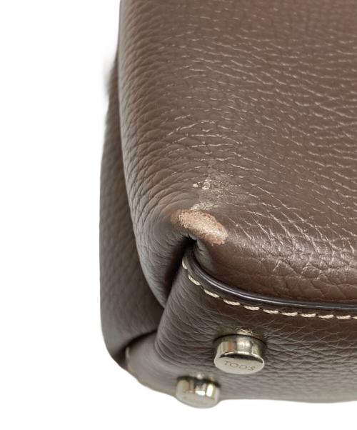 TOD'S（トッズ）TOD'S (トッズ) Ron Herman (ロンハーマン) 2WAYレザーバッグマイクロ ブラウンの古着・服飾アイテム