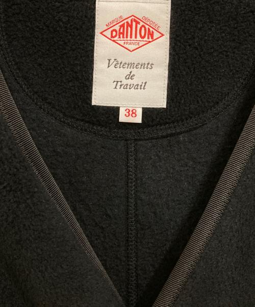 DANTON（ダントン）DANTON (ダントン) フリースカラーレスコート ブラック サイズ:38の古着・服飾アイテム