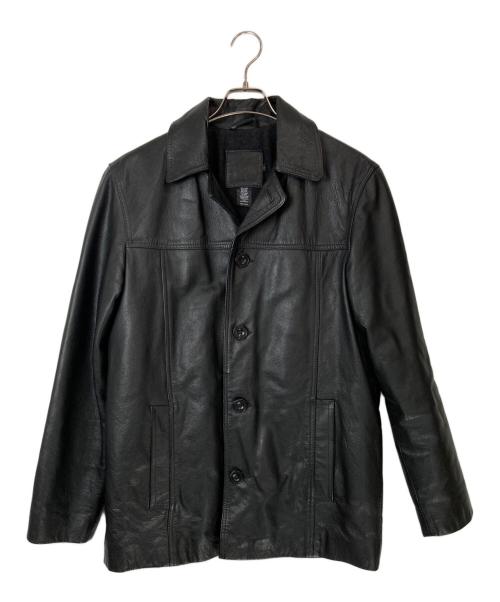 J.CREW（ジェイクルー）J.CREW (ジェイクルー) レザーカーコート ブラック サイズ:Sの古着・服飾アイテム