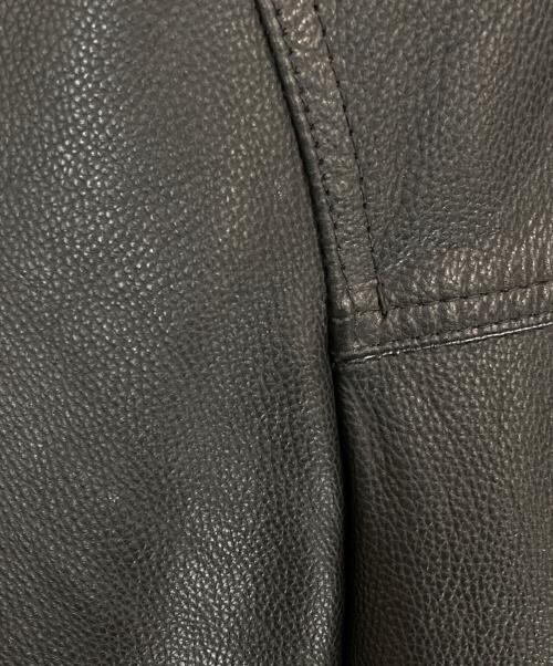 J.CREW（ジェイクルー）J.CREW (ジェイクルー) レザーカーコート ブラック サイズ:Sの古着・服飾アイテム