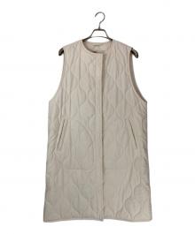 Traditional Weatherwear（トラディショナルウェザーウェア）の古着「キルティング ロング ジレ」｜ベージュ