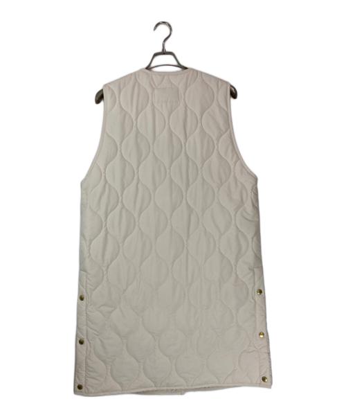 Traditional Weatherwear（トラディショナルウェザーウェア）Traditional Weatherwear (トラディショナルウェザーウェア) キルティング ロング ジレ ベージュ サイズ:34の古着・服飾アイテム