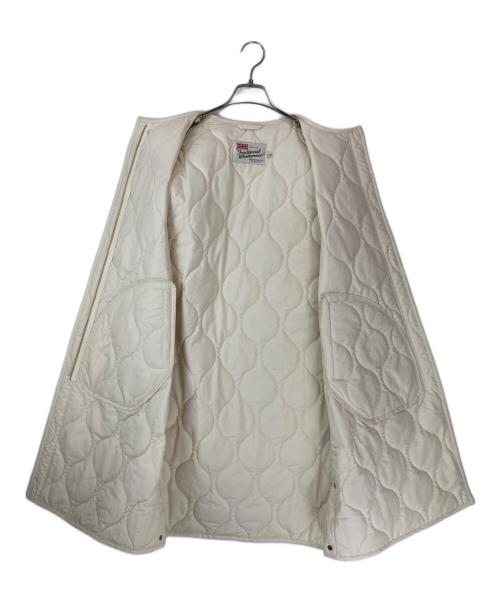 Traditional Weatherwear（トラディショナルウェザーウェア）Traditional Weatherwear (トラディショナルウェザーウェア) キルティング ロング ジレ ベージュ サイズ:34の古着・服飾アイテム