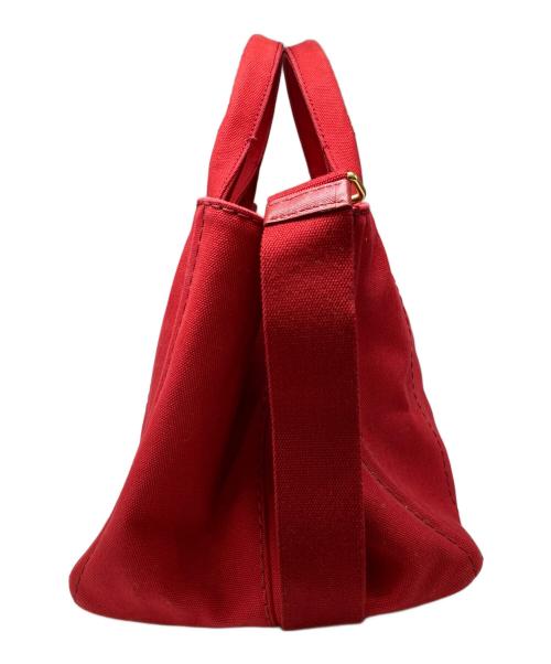 PRADA（プラダ）PRADA (プラダ) カナパトートMバッグ レッドの古着・服飾アイテム