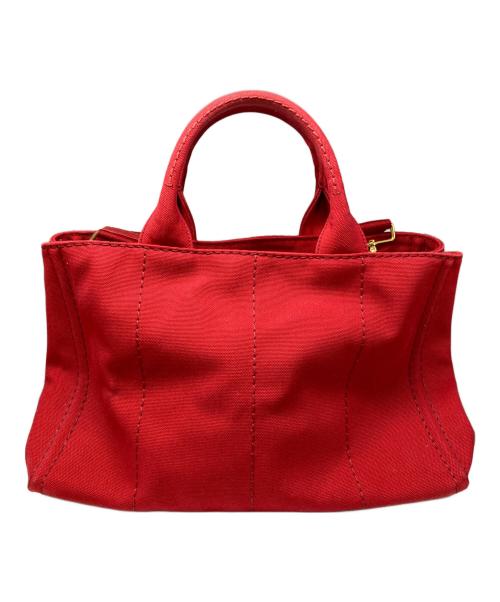 PRADA（プラダ）PRADA (プラダ) カナパトートMバッグ レッドの古着・服飾アイテム