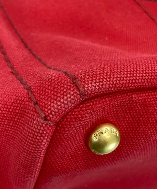 PRADA（プラダ）PRADA (プラダ) カナパトートMバッグ レッドの古着・服飾アイテム