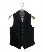 NIGEL CABOURN×Harris Tweedナイジェルケーボン×ハリスツイード）の古着「ウールベスト」｜ブラック