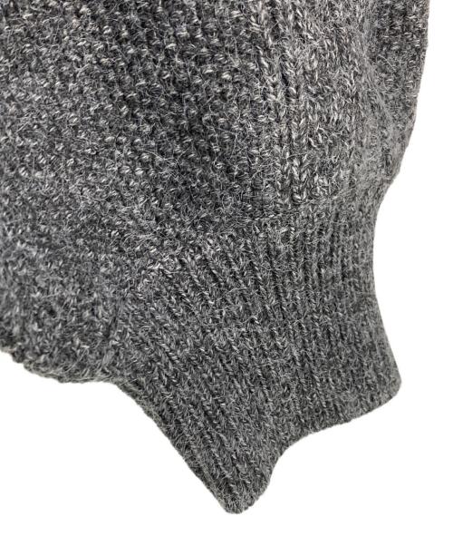 darich（ダーリッチ）Darich (ダーリッチ) ショルダーリボンVネックニットトップス グレー サイズ:FREEの古着・服飾アイテム