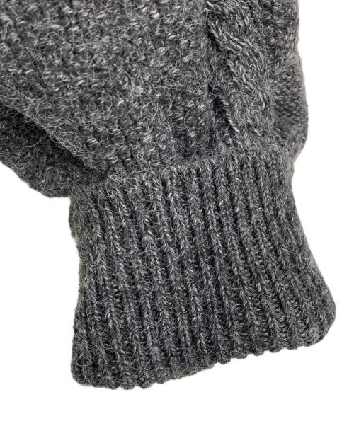 darich（ダーリッチ）Darich (ダーリッチ) ショルダーリボンVネックニットトップス グレー サイズ:FREEの古着・服飾アイテム