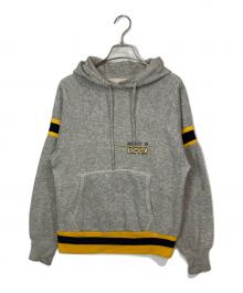 Champion（チャンピオン）の古着「カレッジロゴパーカー」｜イエロー×グレー