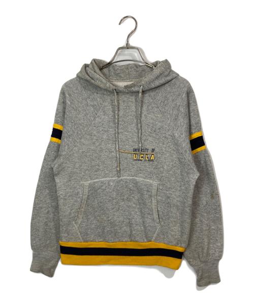 Champion（チャンピオン）Champion (チャンピオン) カレッジロゴパーカー イエロー×グレー サイズ:Sの古着・服飾アイテム