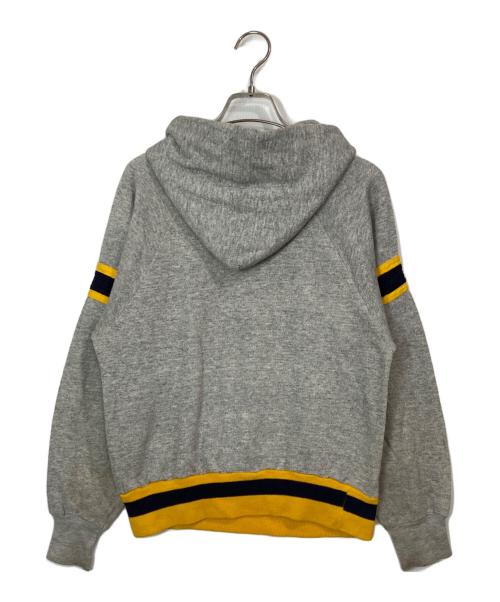 Champion（チャンピオン）Champion (チャンピオン) カレッジロゴパーカー イエロー×グレー サイズ:Sの古着・服飾アイテム