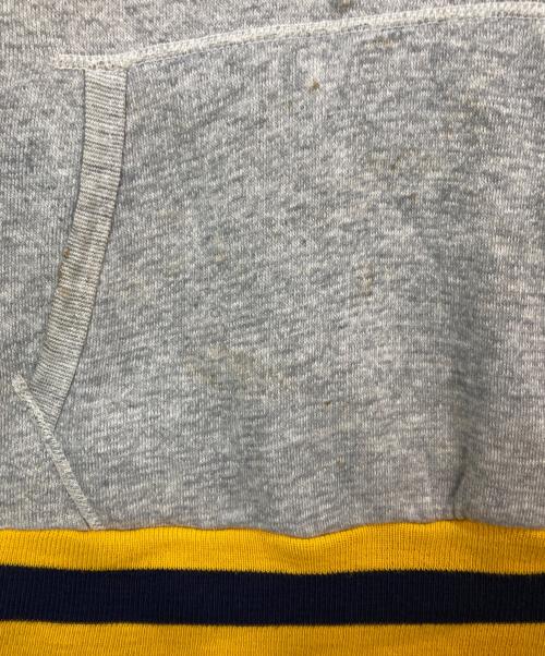 Champion（チャンピオン）Champion (チャンピオン) カレッジロゴパーカー イエロー×グレー サイズ:Sの古着・服飾アイテム