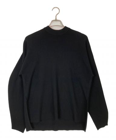 中古・古着通販】ENFOLD (エンフォルド) BOX－KNIT PULLOVER ブラック
