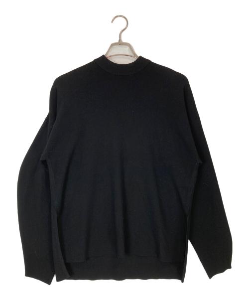 ENFOLD（エンフォルド）ENFOLD (エンフォルド) BOX－KNIT PULLOVER ブラック サイズ:38の古着・服飾アイテム