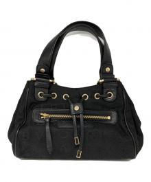 BVLGARI（ブルガリ）の古着「マキシレッタレキャンバスハンドバッグ」｜ブラック