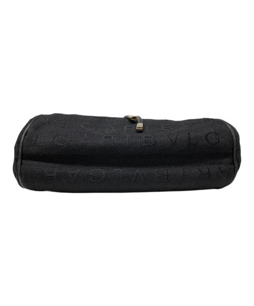 BVLGARI（ブルガリ）BVLGARI (ブルガリ) マキシレッタレキャンバスハンドバッグ ブラックの古着・服飾アイテム