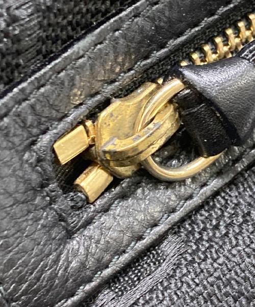 BVLGARI（ブルガリ）BVLGARI (ブルガリ) マキシレッタレキャンバスハンドバッグ ブラックの古着・服飾アイテム