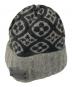 LOUIS VUITTON（ルイ ヴィトン）の古着「モノグラムカシミヤニット帽」｜ブラック×グレー