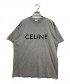 CELINEセリーヌ）の古着「ルーズフィットロゴプリントTシャツ」｜グレー