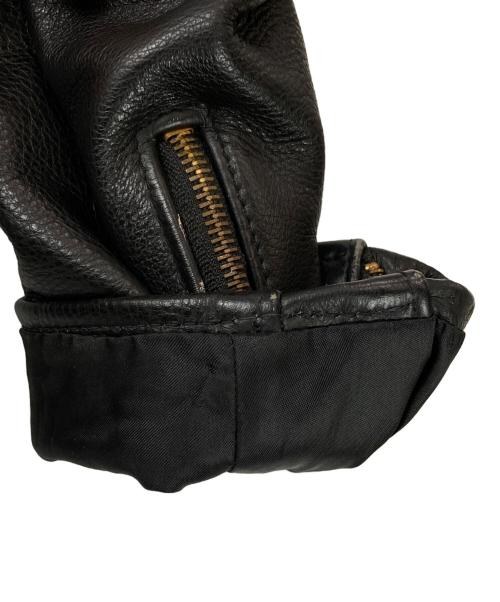 Schott（ショット）Schott (ショット) ライナー付シングルレザージャケット ブラック サイズ:38の古着・服飾アイテム