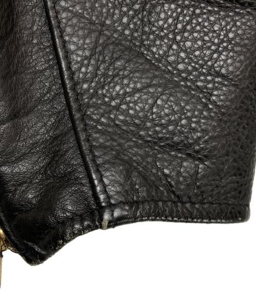 Schott（ショット）Schott (ショット) ライナー付シングルレザージャケット ブラック サイズ:38の古着・服飾アイテム