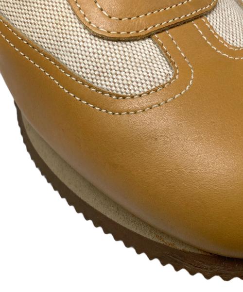 HERMES（エルメス）HERMES (エルメス) クイックスニーカー ブラウン×ベージュ サイズ:43の古着・服飾アイテム