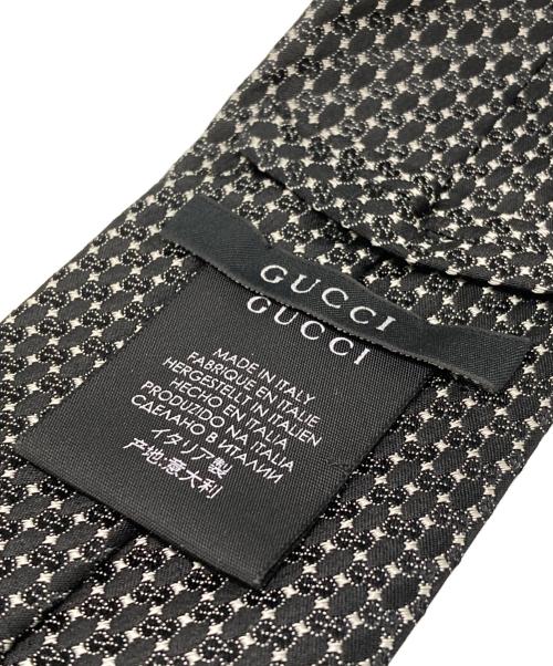 GUCCI（グッチ）GUCCI (グッチ) ネクタイ ブラック サイズ:148×8の古着・服飾アイテム