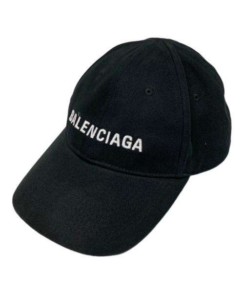 BALENCIAGA（バレンシアガ）BALENCIAGA (バレンシアガ) ロゴキャップ ブラックの古着・服飾アイテム