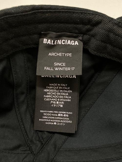BALENCIAGA（バレンシアガ）BALENCIAGA (バレンシアガ) ロゴキャップ ブラックの古着・服飾アイテム