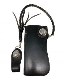 CALF（カルフ）の古着「C-4コンチョウォレット」｜ブラック