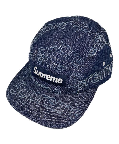 SUPREME（シュプリーム）SUPREME (シュプリーム) Lasered Denim Camp Cap インディゴの古着・服飾アイテム