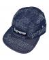 SUPREME（シュプリーム）の古着「Lasered Denim Camp Cap」｜インディゴ