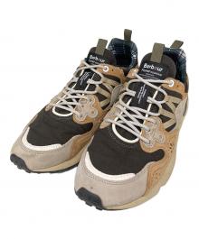 Barbour×Flower MOUNTAIN（バブアー×フラワーマウンテン）の古着「ローカットスニーカー」｜ブラウン