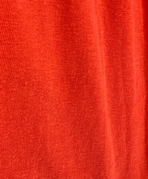 stussy（ステューシー）stussy (ステューシー) スカルプリントTシャツ オレンジ サイズ:Ｌの古着・服飾アイテム