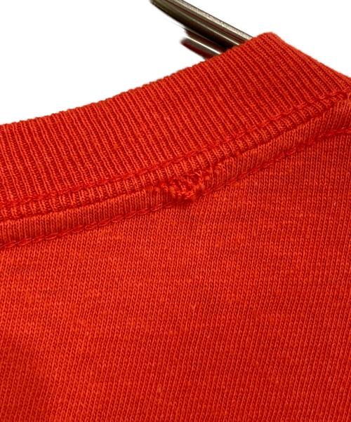 stussy（ステューシー）stussy (ステューシー) スカルプリントTシャツ オレンジ サイズ:Ｌの古着・服飾アイテム