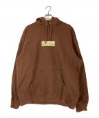 SUPREMEシュプリーム）の古着「Bling Box Logo Hooded Sweatshirt」｜ブラウン