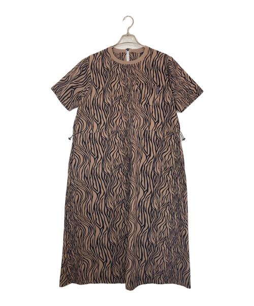 Thousand Mile（サウザンドマイル）Thousand Mile (サウザンドマイル) レオパード ショートスリーブワンピース ベージュ サイズ:Fの古着・服飾アイテム