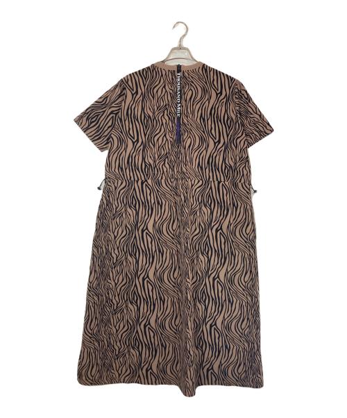 Thousand Mile（サウザンドマイル）Thousand Mile (サウザンドマイル) レオパード ショートスリーブワンピース ベージュ サイズ:Fの古着・服飾アイテム